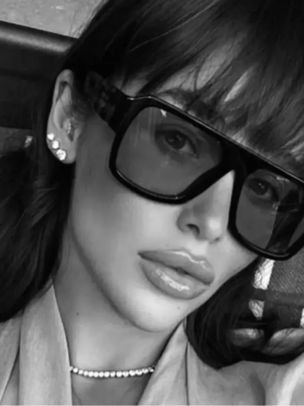 Authentic Prada SPR22Y 1AB-0S0 Sunglasses Black Aviator Gray Lens Made in Italy